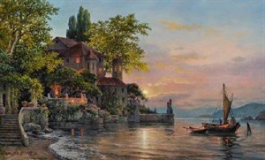 &amp;quot;Закат на озере Комо&amp;quot;