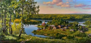 Картина маслом&amp;quot;Карелия&amp;quot;