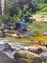 Картина маслом "Горная речка" - фото 5496